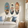 Summer Wooden Surfboards Wall Decor Colorful Surfboard Sign Ornament  Festival Decor