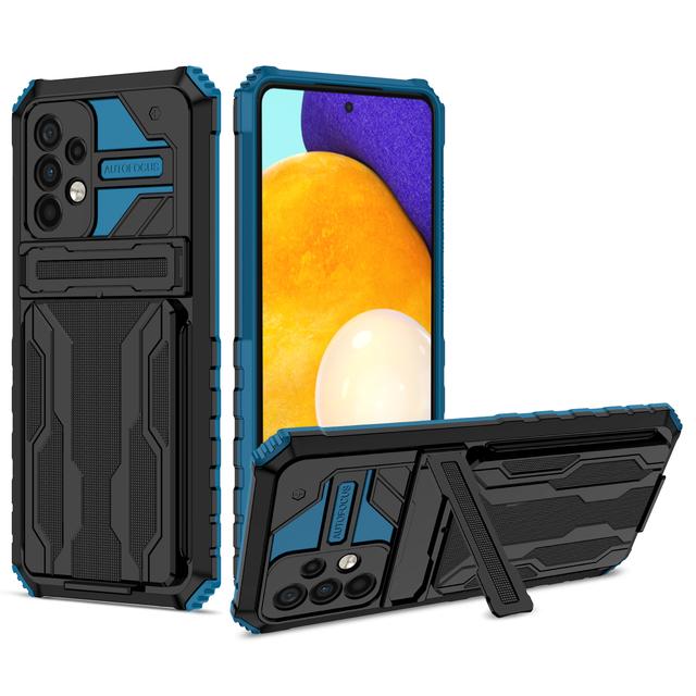 Kortlommestativ Beskyttelsesveske for Samsung Galaxy A52s 5g A 52s A52 S22 Ultra S21 Plus A12 A13 A22 A32 A72 A53 A73 A33 deksel