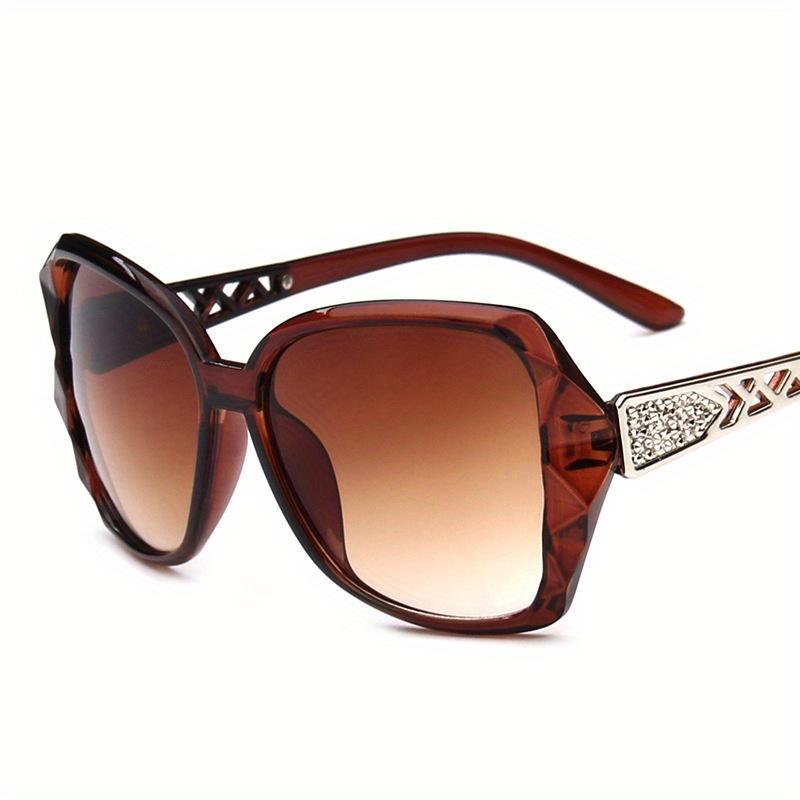 

1PC Men s and Women s Fashion Glasses, High-end Glasses, Retro Trend, Large Frame Glasses коричневый