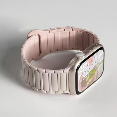 Apple Watch S11 Silicone Magnetic Strap for iWatch 98765th Gen SE