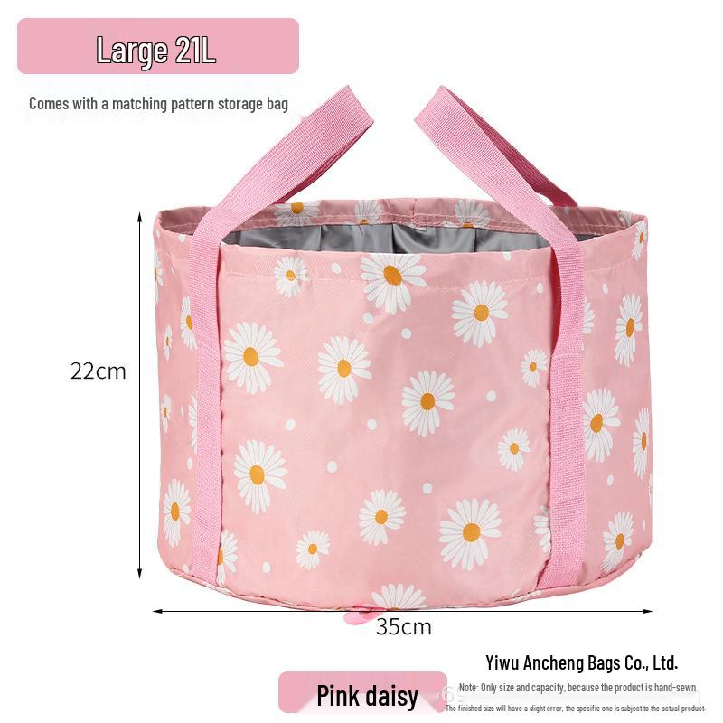 Portable Foldable Foot Bath with Insulated, Multifunctional Foot Soak Bag for Travel and Dormitory Use