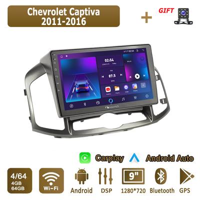 Android Carplay Car Radio For Chevrolet Captiva 2011-2016 Multimedia Player Head Unit Stereo GPS Navigation BT WIFI 4+64GB
