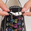 Elastic Laces Press Lock No Tie Shoelaces Without Ties AF1/AJ Cashew Flower Sports Kids Adult 8MM Thick Tennis Colorful Shoelace