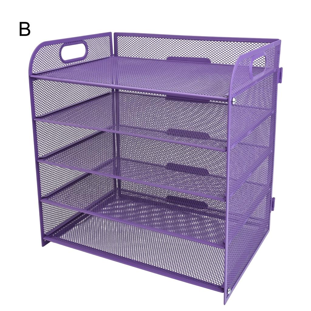 Efficiently Organize Your Documents with a Lightweight 5 Tier Metal Mesh Desk File Organizer Designed for Everyday Use