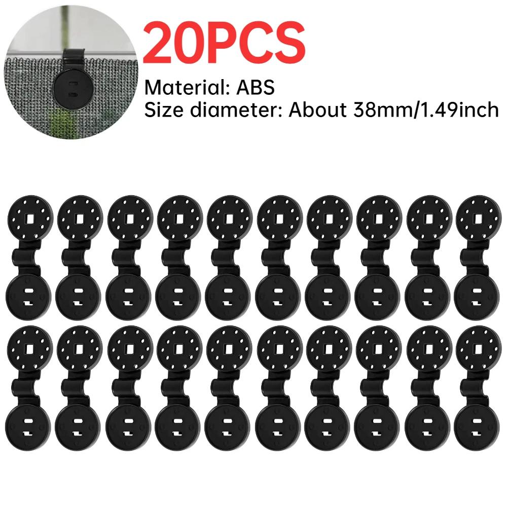 

20-200 шт. Пластиковые клипсы для затеняющей сетки, Клипсы для сетки от солнца, Фиксаторы для тепличной ткани, Аксессуары, Люверс, Крючок для сетки для забора