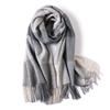 Milk camel pure wool scarf women's autumn and winter versatile thickened cashmere scarf new shawl dual-purpose