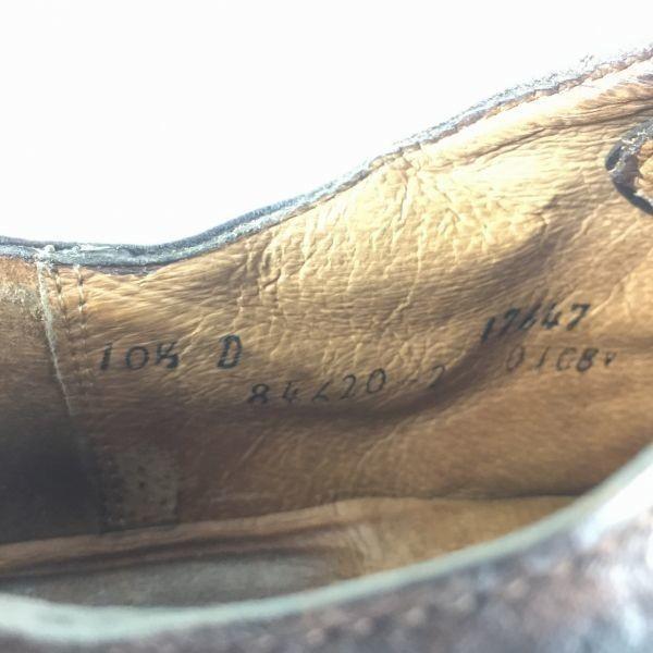 80s-90s Vintage Frye Wingtip Shoes Size 10.5D 28.0-28.5 Brown Men’s(USED)