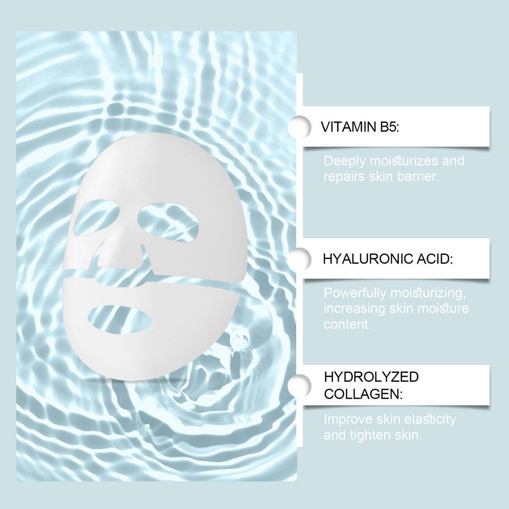Eelhoe Collagen B5 Moisturizing Face Mask Ultra Hydrating Nourishing Skin Care Treatment