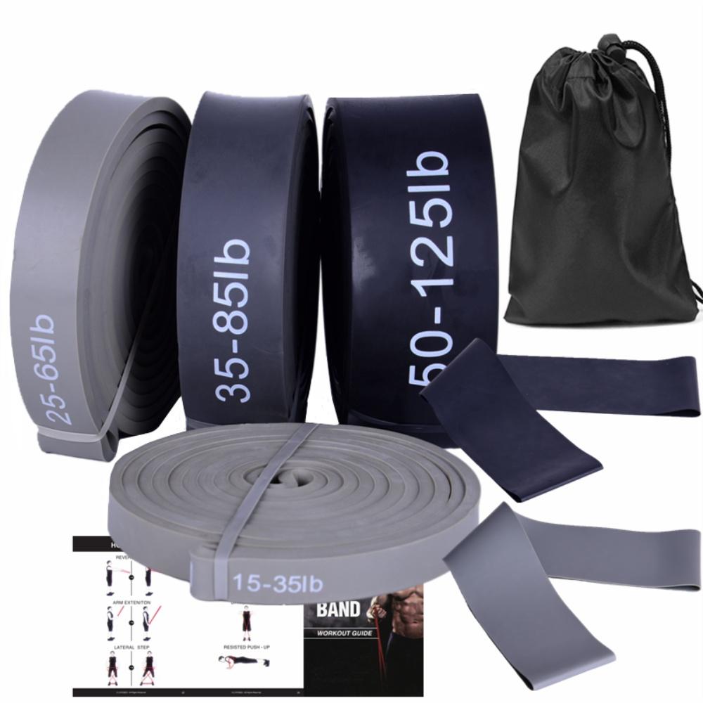 Sada latexových odporových gum Cvičební guma Cvičební guma s úložným vakem pro Jógu Pilates Cvičení