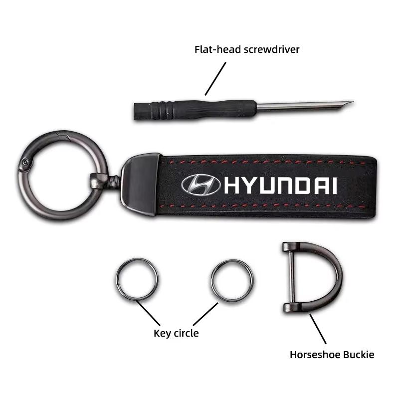 Hyundai Car Tire Wheel Valve Caps Cover Car Keychain For Hyundai Tucson Accent Kona Elantra I30 I20 I10 Creta Matrix Bayon Venue HH52