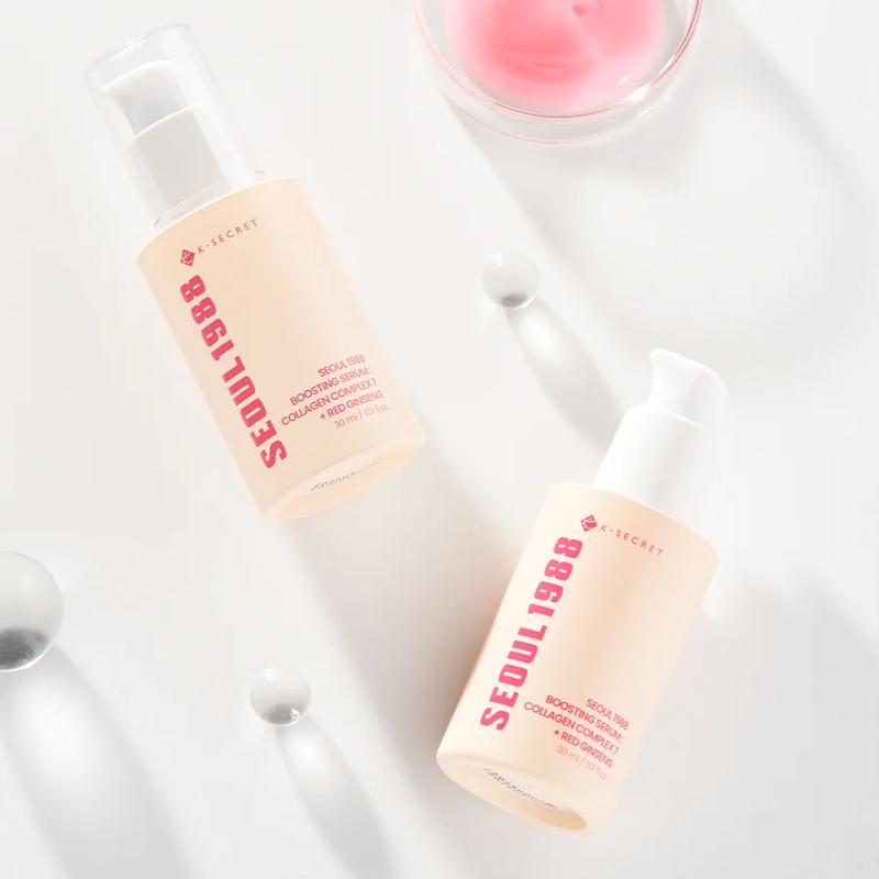 K-SECRET Seul 1988 Güçlendirici Serum: Kollajen Kompleksi 7 + Kırmızı Ginseng 30ml