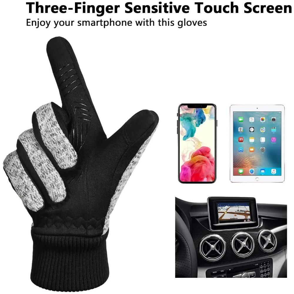 Winter Gloves -10℃ 3M Thinsulate Thermal Gloves Coldproof Warm Running Gloves Touchscreen Road Bike Cycling Gloves for Men Women