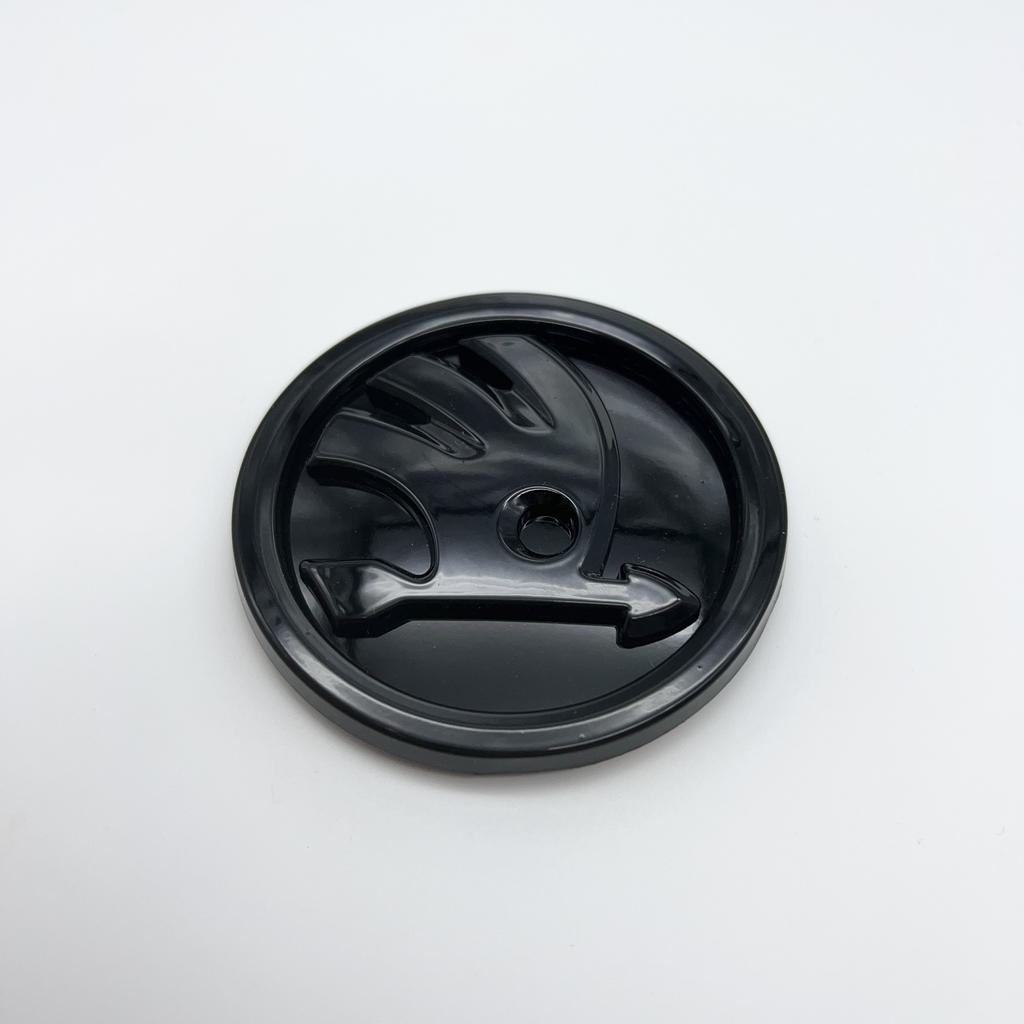 2025 Neues 80/90/100mm 3D-Logo Auto Fronthaube Kühlergrill Heckklappe Emblem Abzeichen Aufkleber Für Skoda Fabia Rapid Superb Octavia a7 Kodi