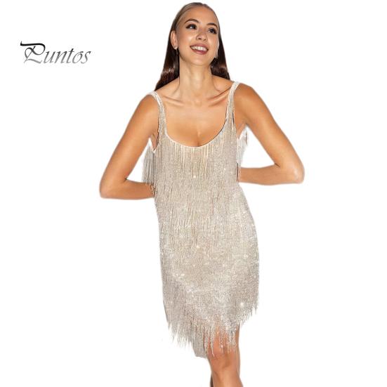 

Короткое платье с кисточками, однотонное летнее женское мини-платье на бретельках с квадратным вырезом, без рукавов, с открытой спиной S белый