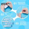 Decorative Fish Scale Wall Hangings 6Pcs/Set Wooden Decor, Beach House Decoration, Blue And White Wood Ornaments Coastal Art for Home Living
