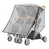 Twin Baby Strollers Raincoat Waterproof Full Wrap Case Protector Windproof Pram Cart Protective Sleeve for Outdoor Use