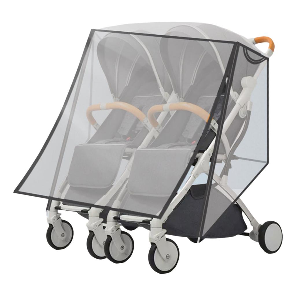 Twin Baby Strollers Raincoat Waterproof Full Wrap Case Protector Windproof Pram Cart Protective Sleeve for Outdoor Use