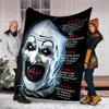 Coperta plaid stampata Art the Clown Terrifier1—leggera, morbida, calda;coperta versatile per tutte le stagioni—perfetta come coperta per l'aria condizionata, coperta per il riposino