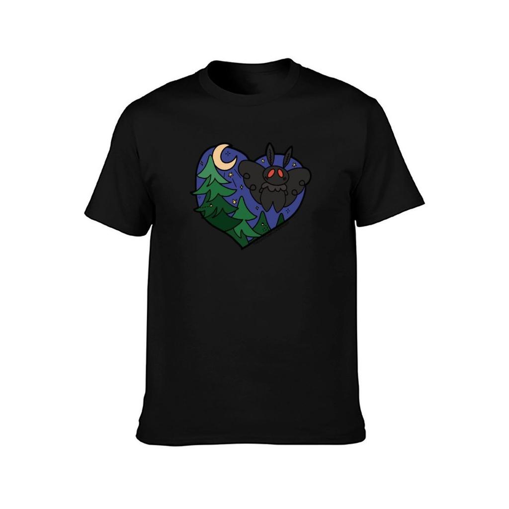 Heart Of Mothman TShirt Summer Holiday Casual Tee