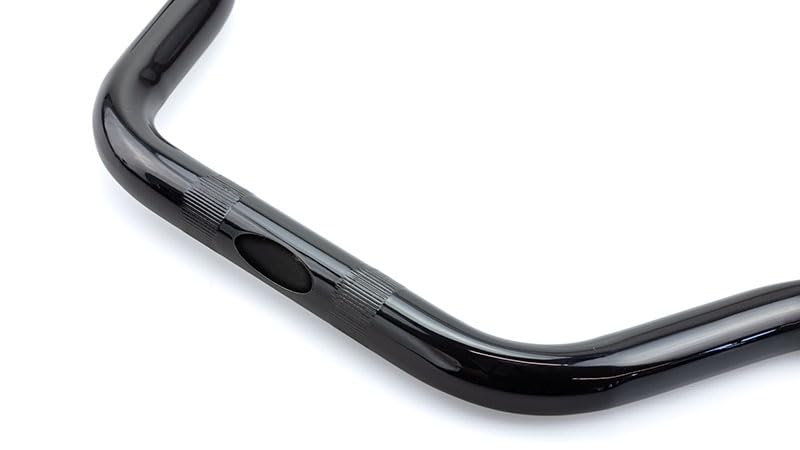 Kijima Motorcycle Parts Fifty 50mm Black Bar, Front, 25.4mm, Steel, Finish, HD-04674