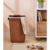 Knit Laundry Basket - Big - 55 Litres - 44 Cm X 35 Cm X 61 Cm | Royal Light Brown - Polypropylene