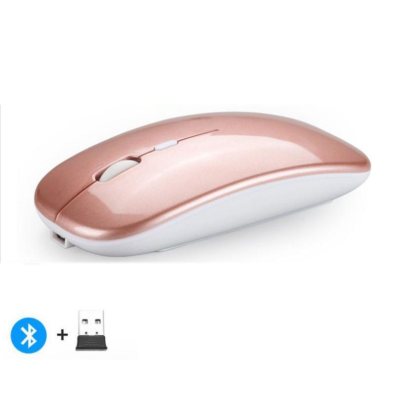 Wireless Mouse Bluetooth--compatible RGB Rechargeable Mouses Wireless Computer Silent Mice LED Backlit Ergonomic Gaming Mouse