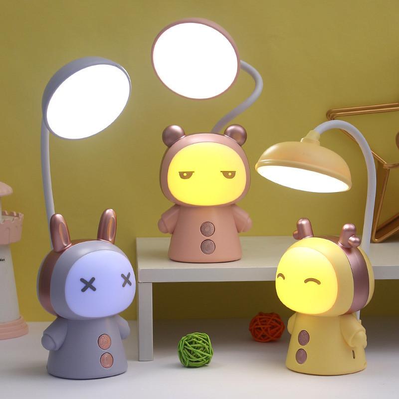 Cartoon Student Cute Dormitory Creative Atmosphere Night Light Charging Usb