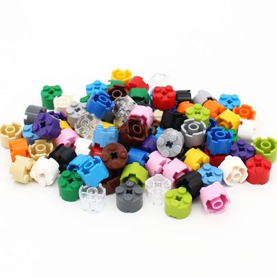 50PCS MOC Bricks Parts Round 2x2 with Axle Hole 3941 Educational Building Blocks Compatible Construction Assembles DIY Toys