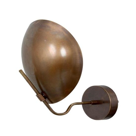 Handmade Brass Wall Sconce: Mid Century Modern Sputnik Light