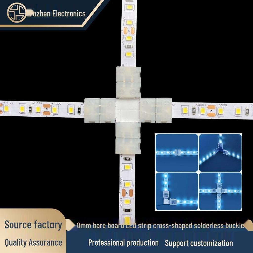 Lötfreier 8mm 2-Pin LED-Streifenlicht-Verbinder