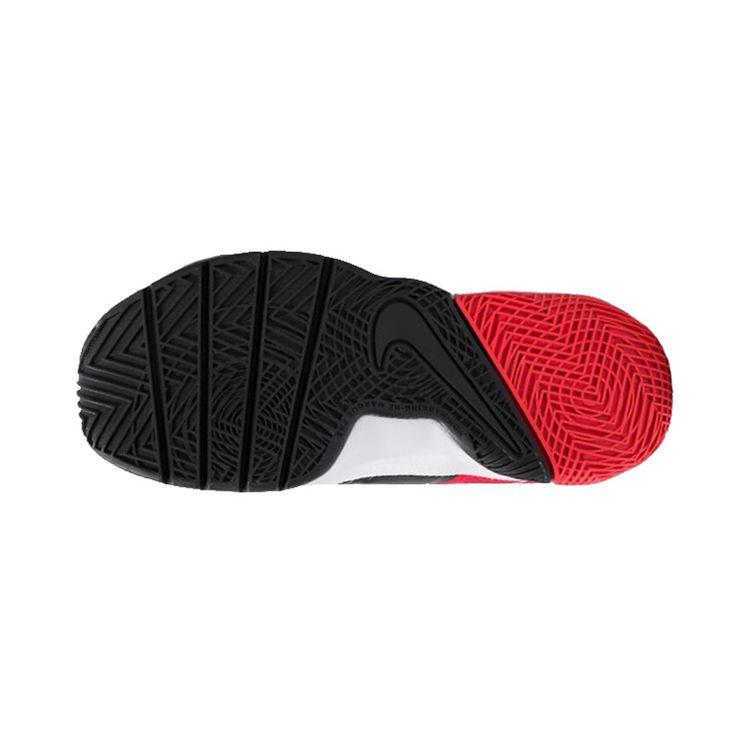 Nike Team Hustle D 8 Velcro Performance Mid-Top Kids Basketball Shoes Kids sneakers Black Red White 881942-004