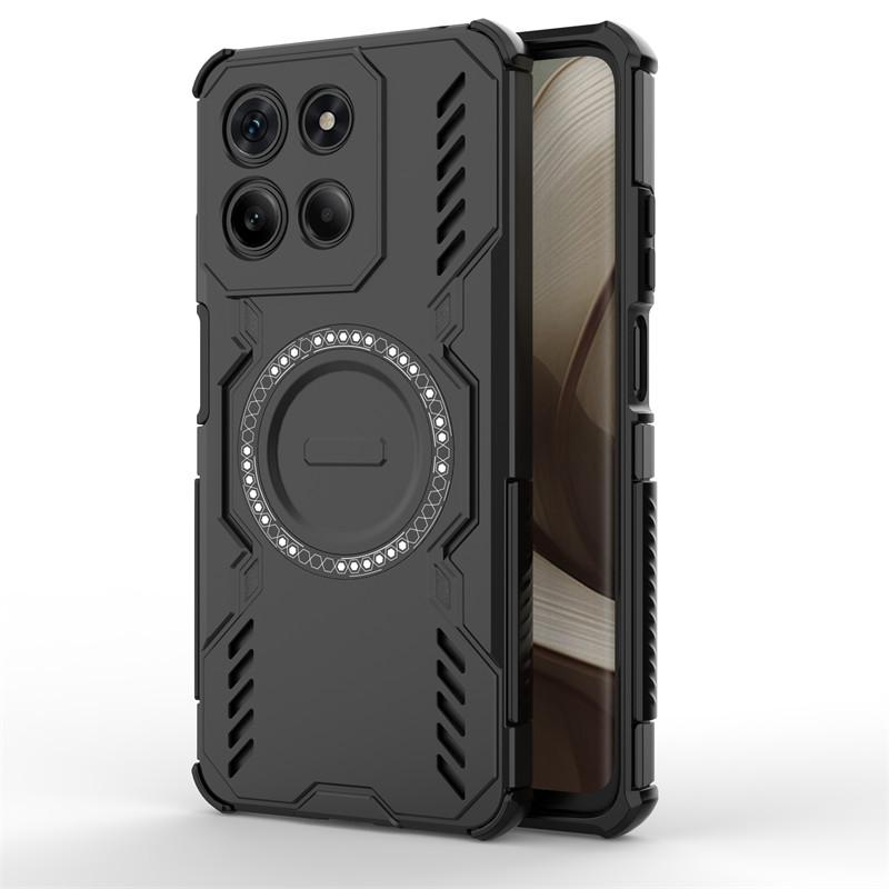 

For Motorola Moto G15 Case Moto G15 4G Cover Heat Dissipation Magnetic Wireless Charging Protective Back Phone Cases On Moto G15 Motorola Moto G15 чёрный