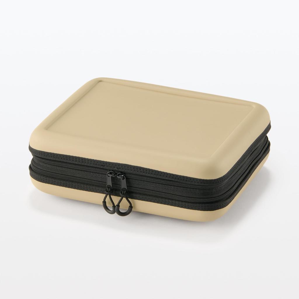 MUJI Foldable Soft Cooler Bag with Shoulder Strap, Beige, Approx. 28 X 22 X 19 Cm, 12L, 83832810