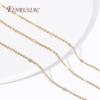 18K Gold Plated Brass with Round Shape Special Necklace Bracelets Chains High Quality Spool Chains DIY Jewelry Making Supplies