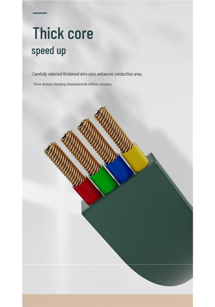 Universal Three-in-One Multi-functional Charging Cable with Customizable LOGO