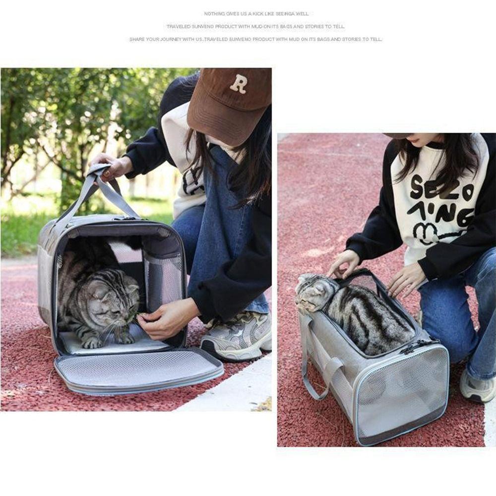 Breathable Travel Dog Carrier Comfortable Handle Portable Pet Shoulder Bag Pet Going Out