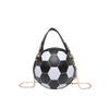 Women's Trendy Korean Style Basketball Crossbody Bag - Versatile, Hot Personality, Small Round Shoulder Bag