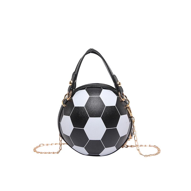 Women's Trendy Korean Style Basketball Crossbody Bag - Versatile, Hot Personality, Small Round Shoulder Bag