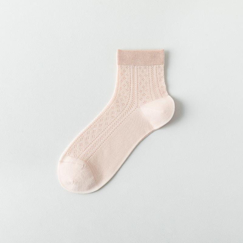 Women's Mid-Calf Silk Stockings: Summer Thin, Cooling, Breathable, Nude Feel, Skin-Friendly, Postpartum-Friendly.