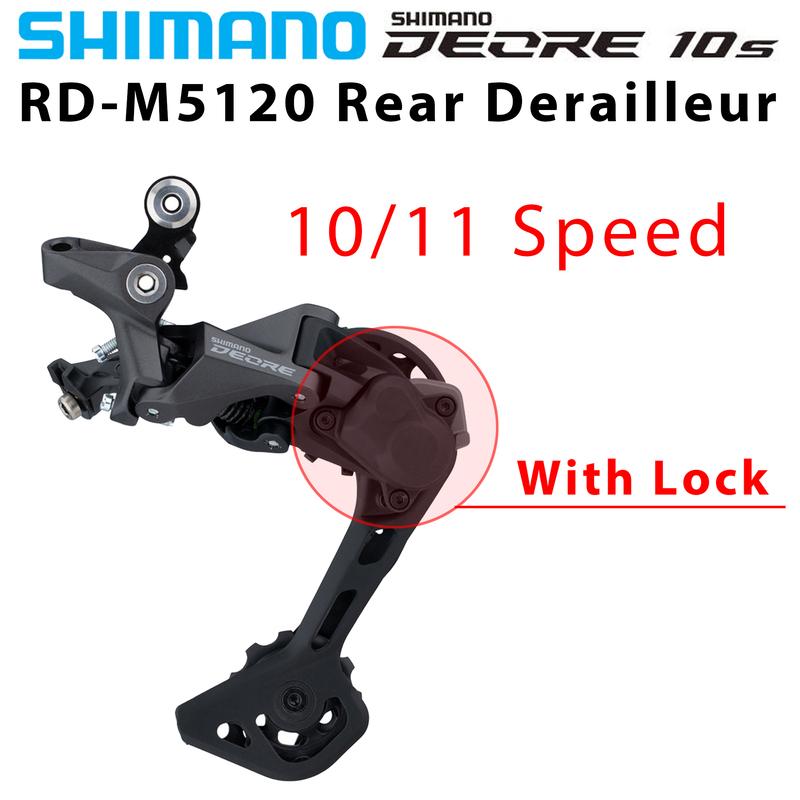 Shimano DEORE M5120 SGS Rear Derailleurs Mountain Bike RD-M5120 10S 11S MTB SHADOW 2*11-Speed 11v Suit M5100 M7000 RD-M5120-SGS