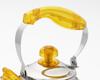 Ikeda Bussan Nudi Whistling Induction Made in 1214932 Kettle, 1.5L, Compatible, Yellow, Japan,