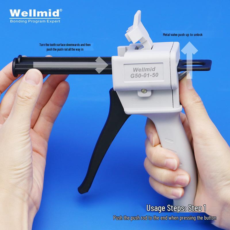 AB Glue Manual Dispensing Gun - 50ML, 1:1/2:1 Ratios