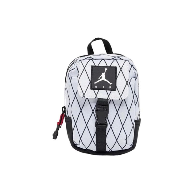 Jordan Polyester Sling Bag Fanny Pack Handbag Shoulder Bag Crossbody Bag Small Size Unisex White/Black Jordan 9A0438-001