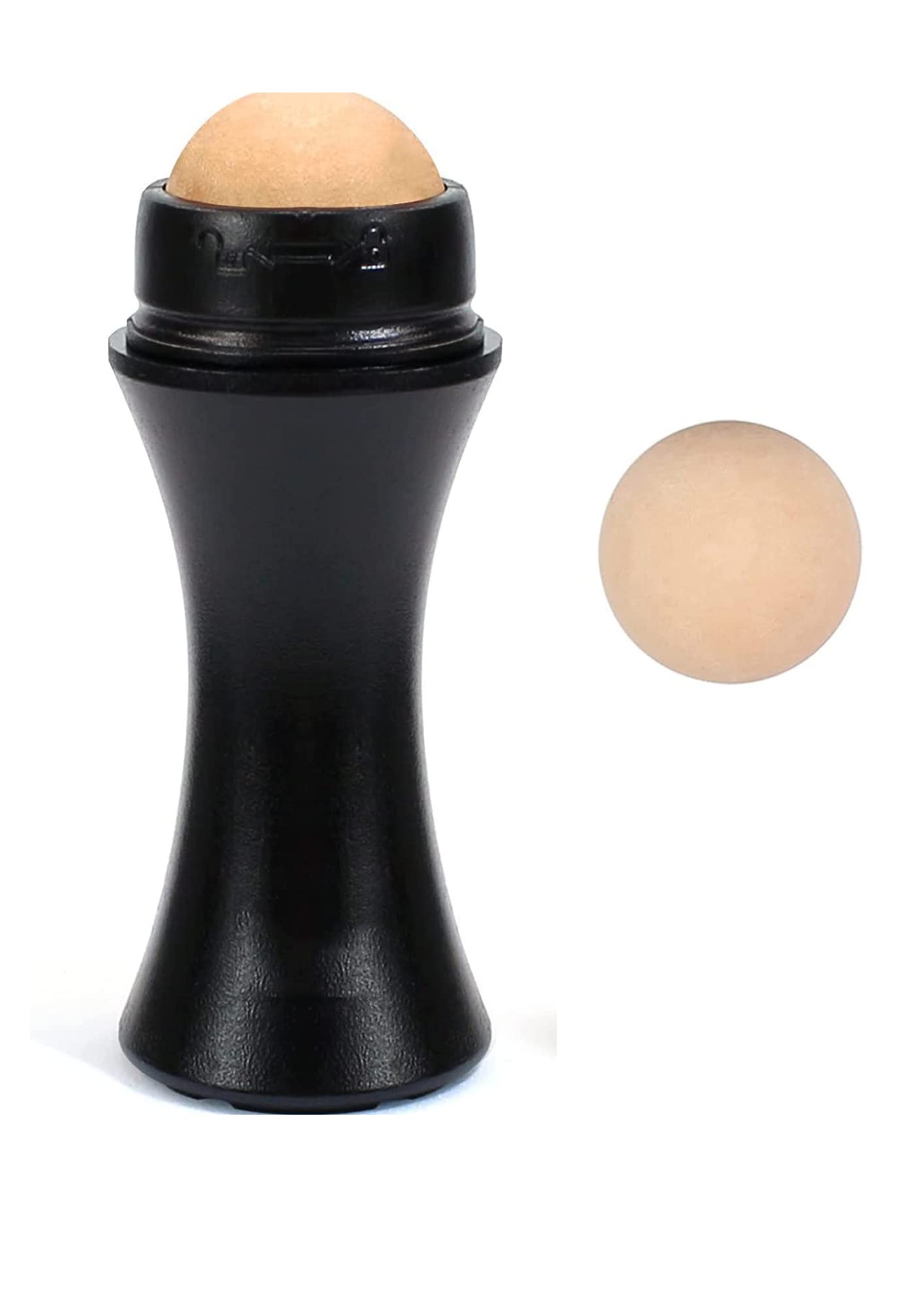 CORSULA Oil Absorbing Volcanic Face Roller Massager| Volcanic Roller with 1 Extra Replaceable Volcanic Ball,Reusable Oil Control Roller, Instant Re