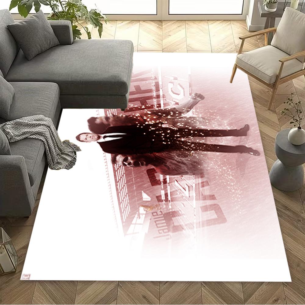 Abstract Colorful Portrait Floor Rug Office Rug Suitable for Dining Room Foyer Balcony Decorate room Antislip Carpet Decorate Offices