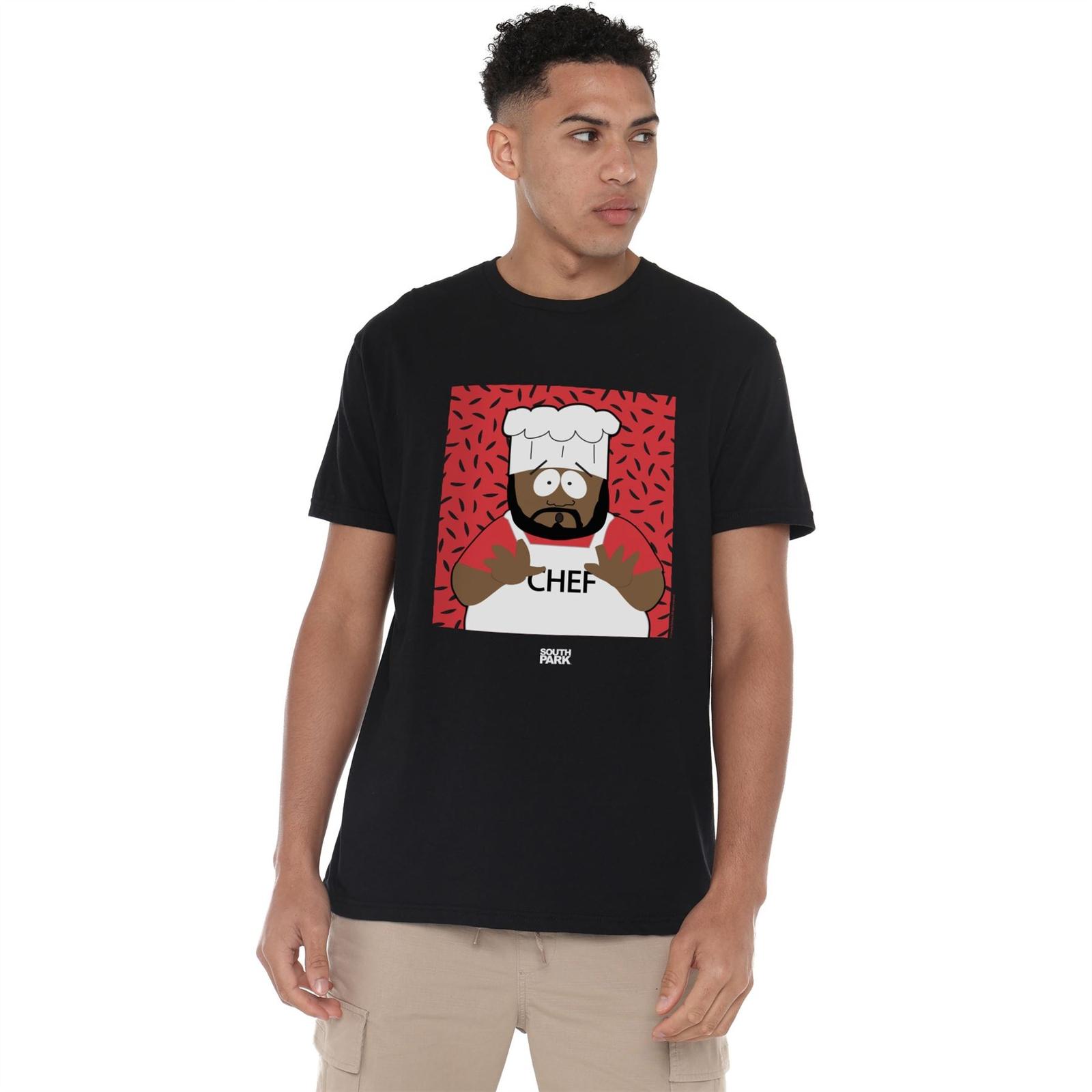 South Park Mens T-Shirt Chef Top Tee S-2XL Official L