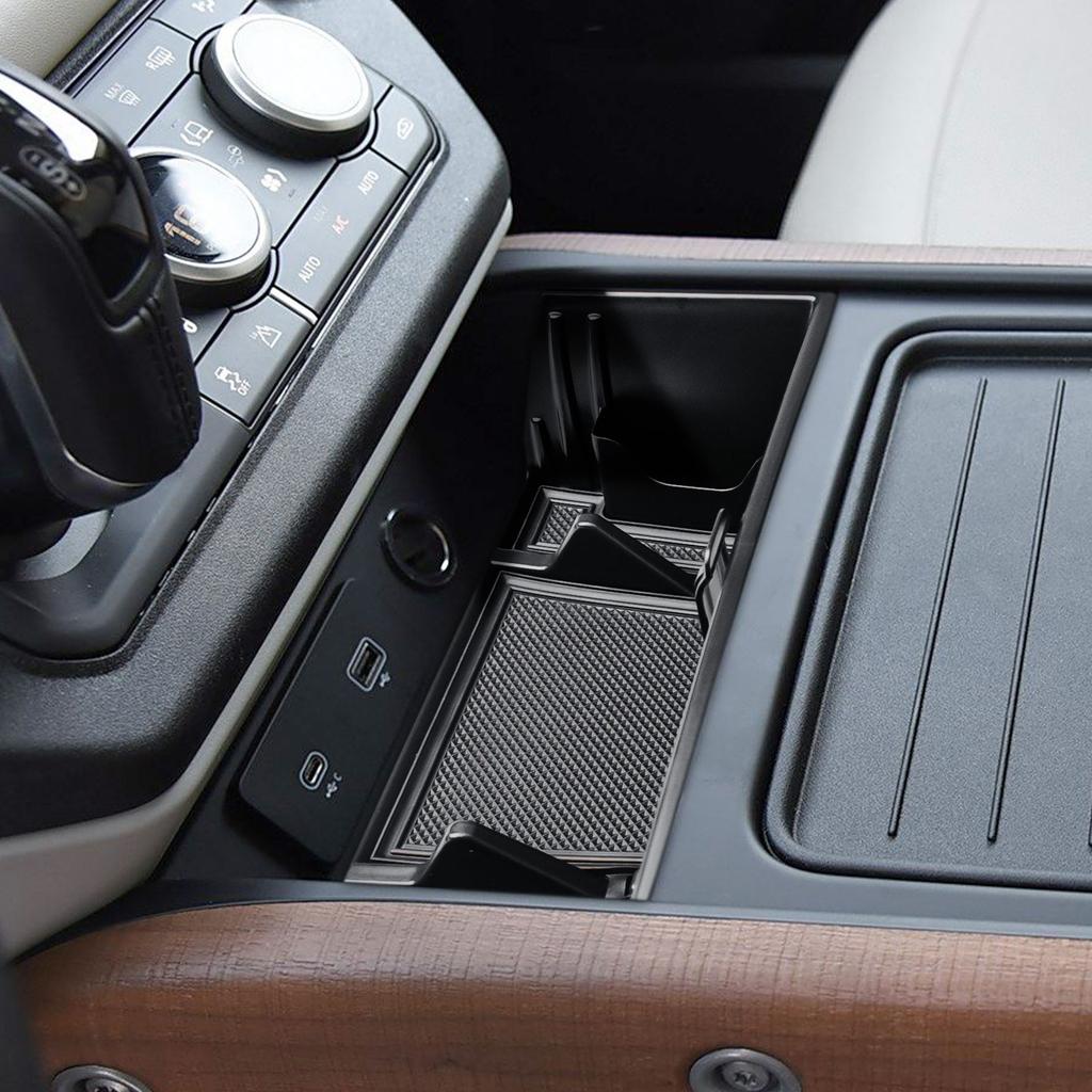 HGWEI For Land Rover Defender 90 110 130 2020-2025 Middle Center Console Organizer Interior Car Storage Tray Car Box Accessories