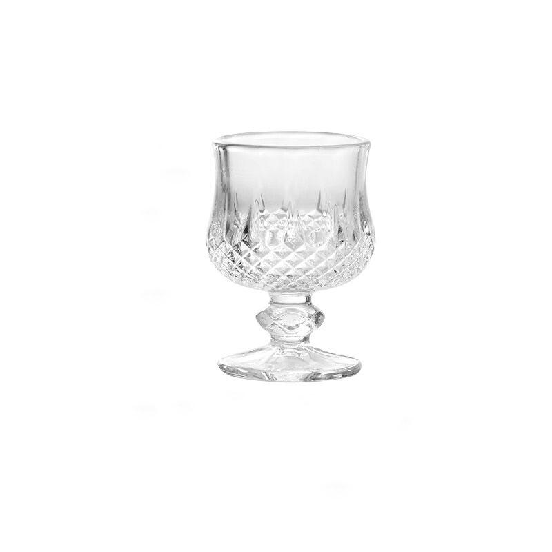 Conjunto de 6 Peças de Copo de Pudim de Vidro Garrafa de Vidro Taça de Vinho Pequena Mini Taça de Vidro Taça de Vinho de Frutas Taça de Cocktail Copos de Bebida Copo