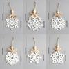 6pcs Wooden Snowflakes Ornaments Christmas Decoration For Home Xmas Tree Hanging Pendant 2026 New Year Holiday Gifts DIY Craft