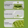 Ice Freezer Tray Double-Layer Chilling Cube Making Mold Press-Type Design Ice Making Tool For Kitchen Camping Picnic Gathering